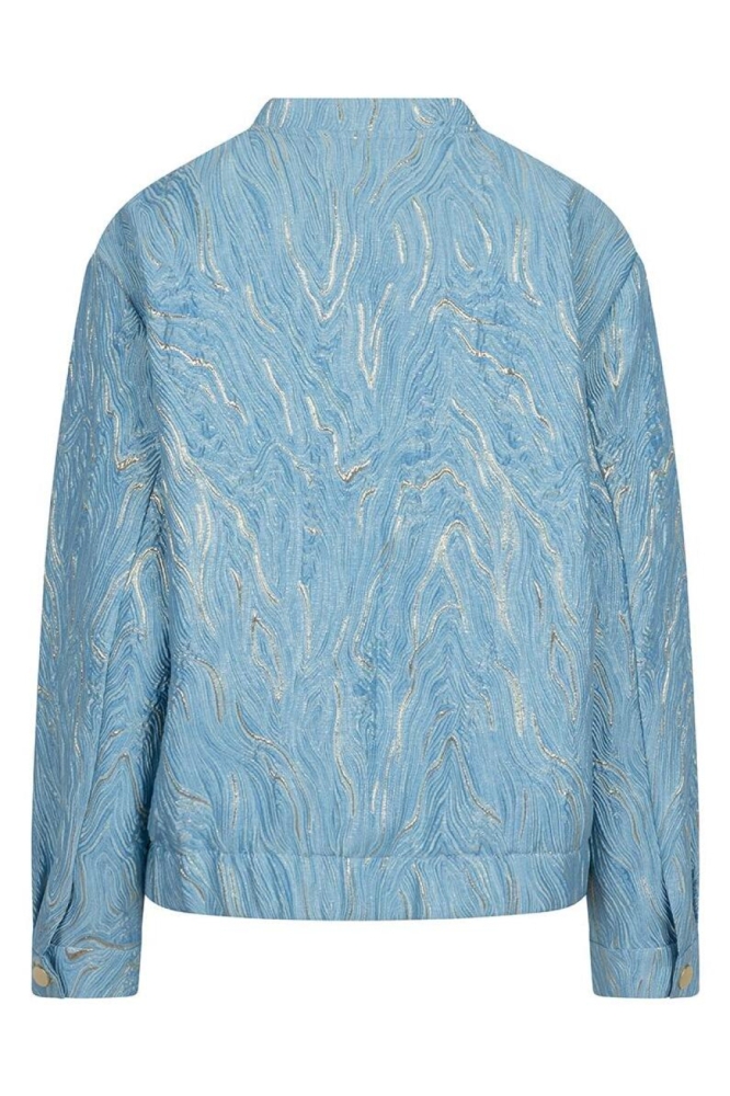 JACKET BOMBER JACQUARD SP25 19021 600 Blue